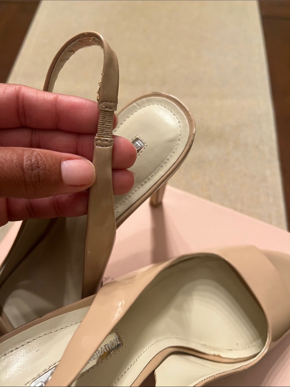 ❤️ BCBGeneration Carly Warm Sand Patent Heel - Picture 14 of 15